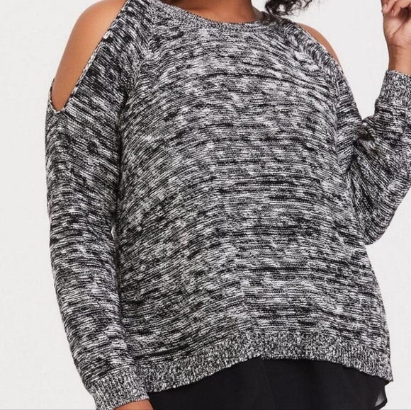 Woman Within Cold Shoulder Sweater nwot - Picture 8 of 8